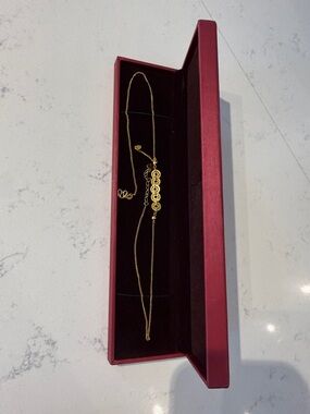 Gold Layered Pendant Necklace - Women Jewelry